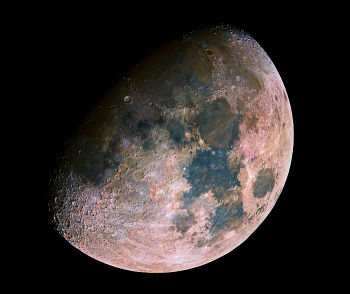 The Moon in Hypersaturated Color