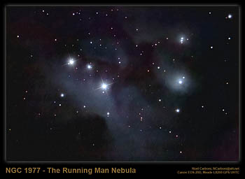 NGC 1977, The 'Running Man' Nebula