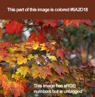 Untagged with sRGB numbers